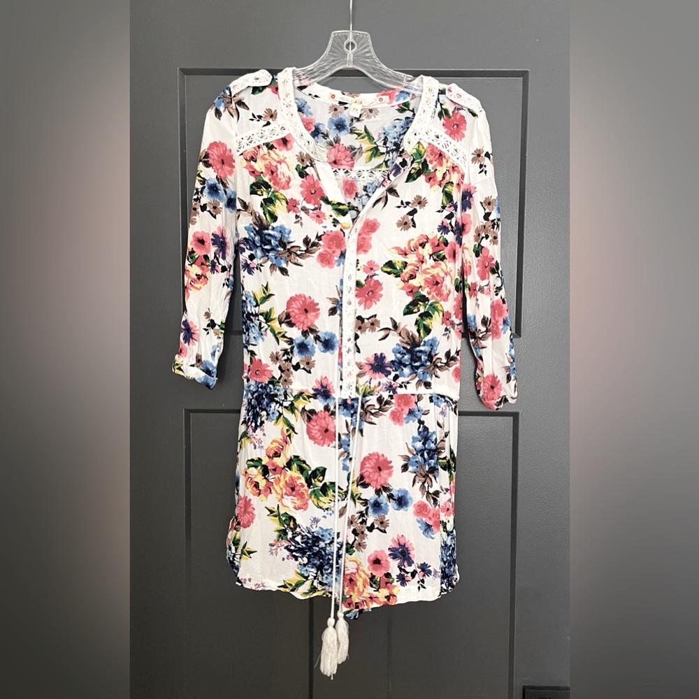 Chelsea & Violet floral shorts romper